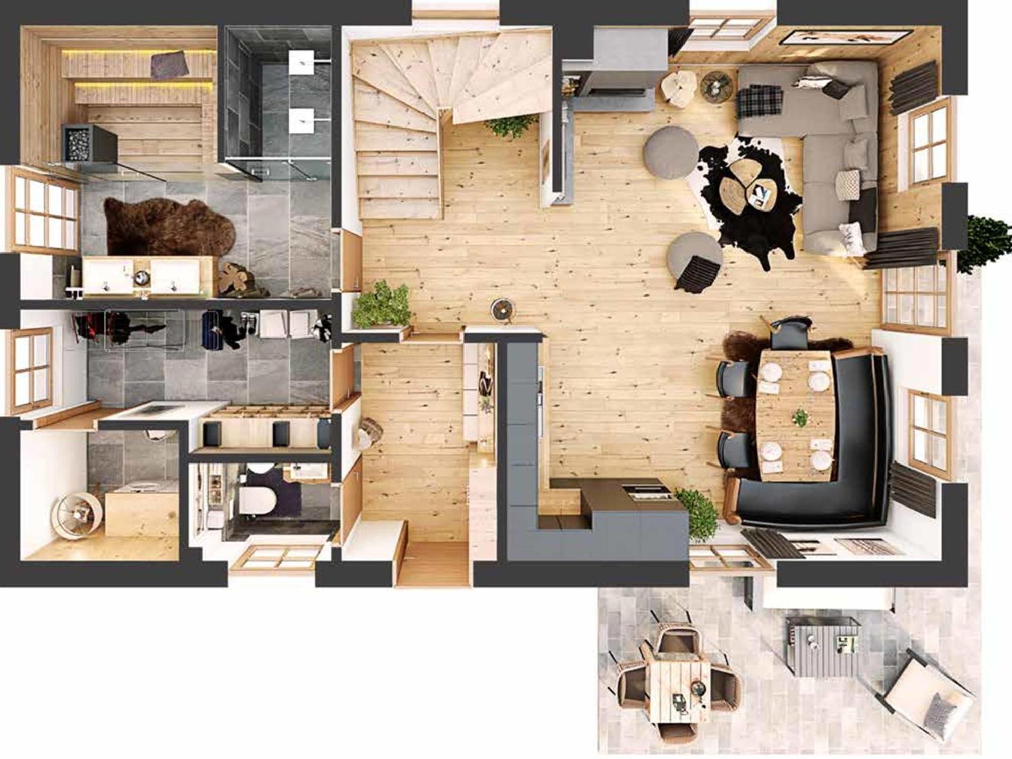 顿内斯班瓦德Haus Am Wald别墅 外观 照片